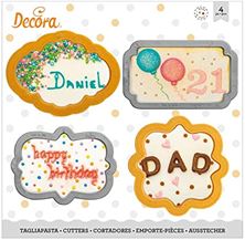 Picture of DECORA FRAMES COOKIE CUTTERS SET OF 4 9 -10CM